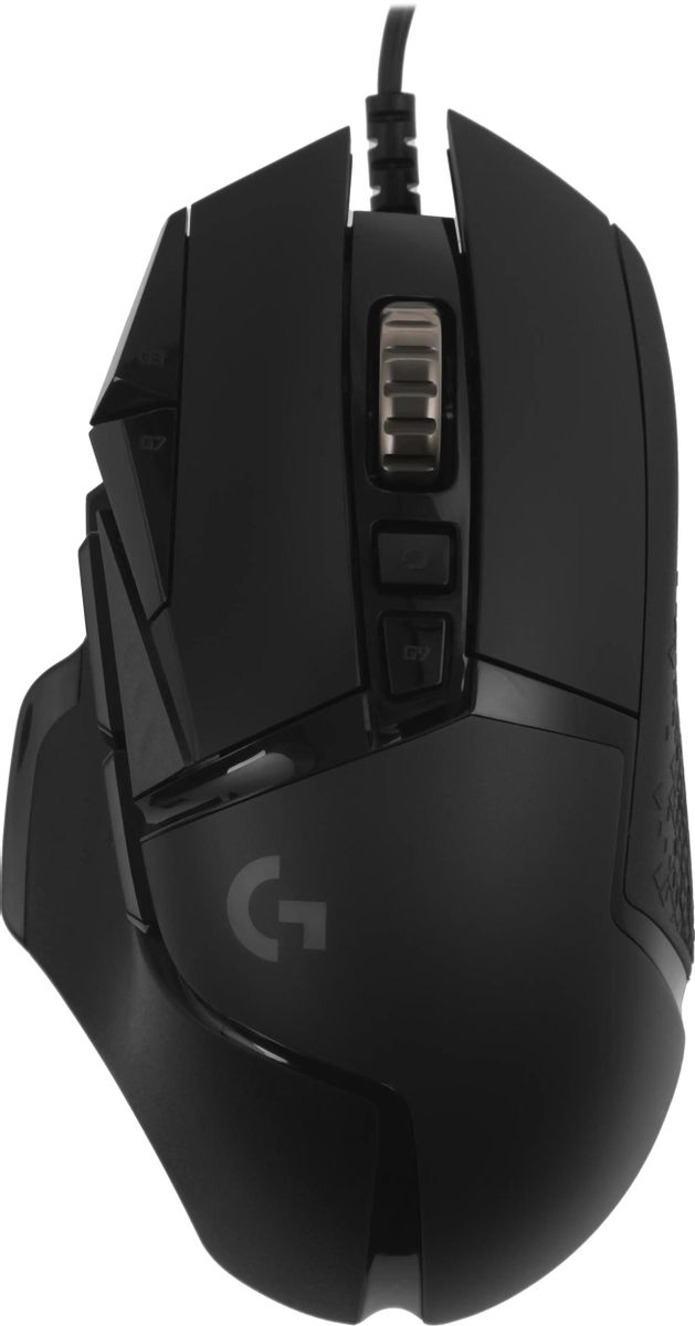 Мышь Logitech G502 Hero, игровая, оптическая, проводная, USB, черный [910-005469/910-005471]